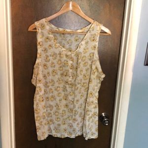 Yellow Old Navy top. EUC.